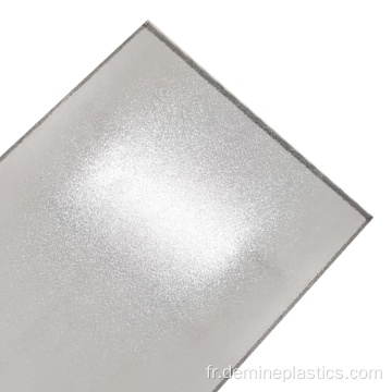 Feuille de plastique de feuille de polycarbonate solide givré translucide